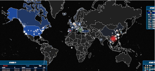 Карта кибератак в реальном времени показывает масштаб онлайн-преступности
