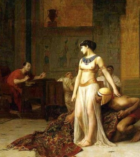 Клеопатра и Цезарь, картина Жана-Леона Жерома, 1866 г.