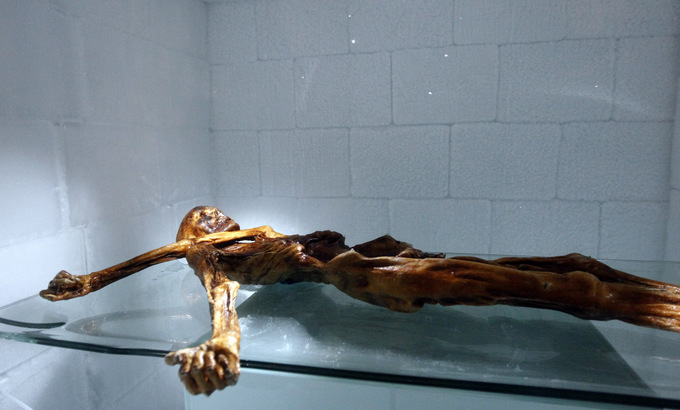 Тирольская мумия. Фото: Andrea Solero/AFP/Getty Images