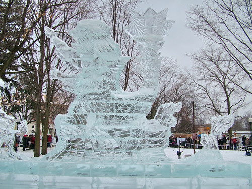 В США проходит 26 Международный конкурс по вырезке ледяных скульптур. Фото: Великая Эпоха