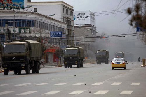 Фотообзор: В Тибете вспыхнули многочисленные акции протеста