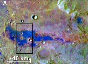 На Марсе найдены залежи соли