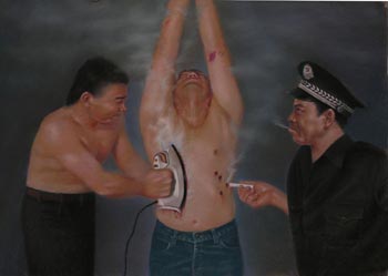 Последователей Фалуньгун подвергают пыткам в китайских концлагерях. Фото с сайта falunart.org