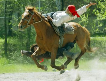 Киргизский акробат-наездник. Фото: Vyacheslav Oseledko /AFP /Getty Images