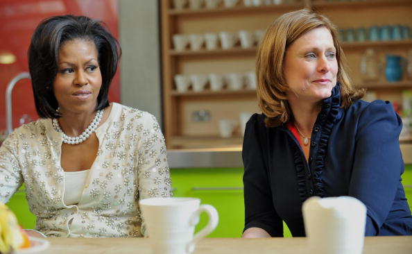 Первая леди США Мишель Обама и Сара Браун. Фото: AFP/Getty Images