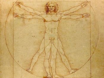 Всемирно известный эскиз Леонардо Да Винчи, воспевающий человеческое тело