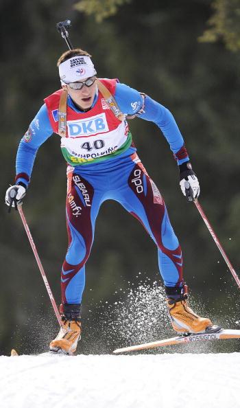 Норвежский биатлонист Оле-Эйнар Бьорндален выиграл золотую медаль в спринте на пятом этапе Кубка мира в немецком Рупольдинге. Фото: OLIVER LANG/AFP/Getty Images