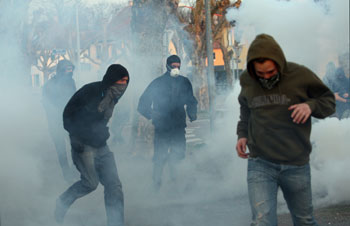 Массовые беспорядки в центре Кишинева