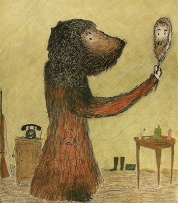 Картина ’Катя в костюме медведя’ Александра  Войцеховского. Фото: Великая Эпоха