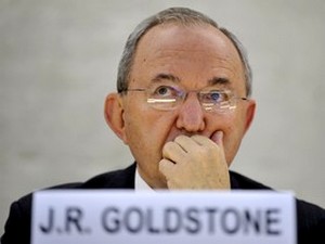 Серьезный удар Израилю: судья Ричард Гольдстон в Совете по правам человека ООН в Женеве, в конце сентября. Фото: AFP PHOTO /FABRICE COFFRINI