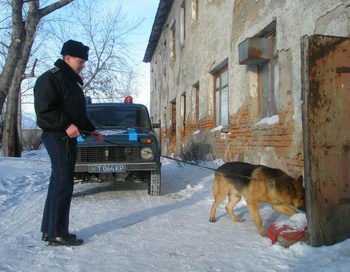 Собака, служившая в МВД Республики Алтай, награждена медалью