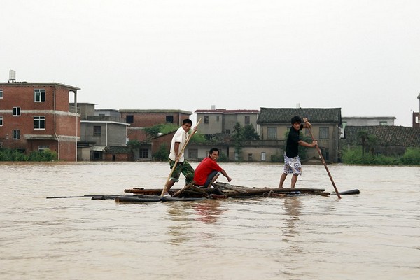 Наводнения в Китае не прекращаются. Фотообзор