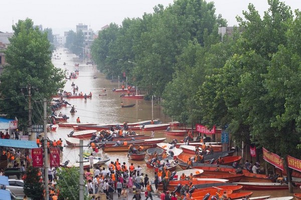Наводнения в Китае не прекращаются. Фотообзор