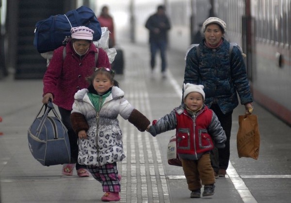 В Китае началась миграция населения в канун Нового года
