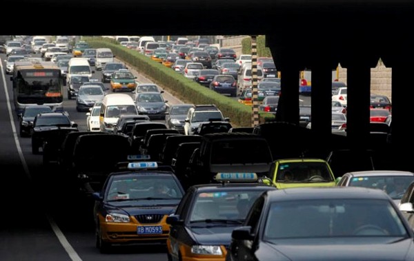 Автомобильная пробка в Китае растянулась на 260 километров