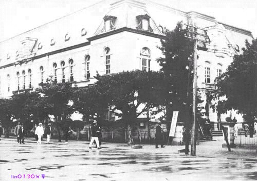Библиотека. Впоследствии была взорвана. Тайвань в период правления Японии (1895-1945 гг.)