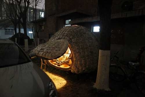 ом-яйцо, в котором живёт Дай Хайфэй. Пекин. Фото с epochtimes.com