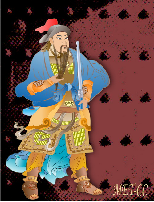 Цинь Шубао – храбрый и непреклонный воин династии Тан. Иллюстрация: Катерина Чан/Великая Эпоха (The Epoch Times) 