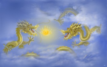 Восточная легенда о божественном драконе на Востоке