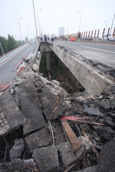 В Китае произошло очередное обрушение мостов
