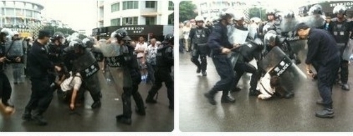 В центральном Китае вспыхнул многотысячный протест