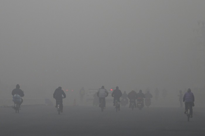 Смог в Пекине. 29 января 2013 года. Фото: Feng Li/Getty Images