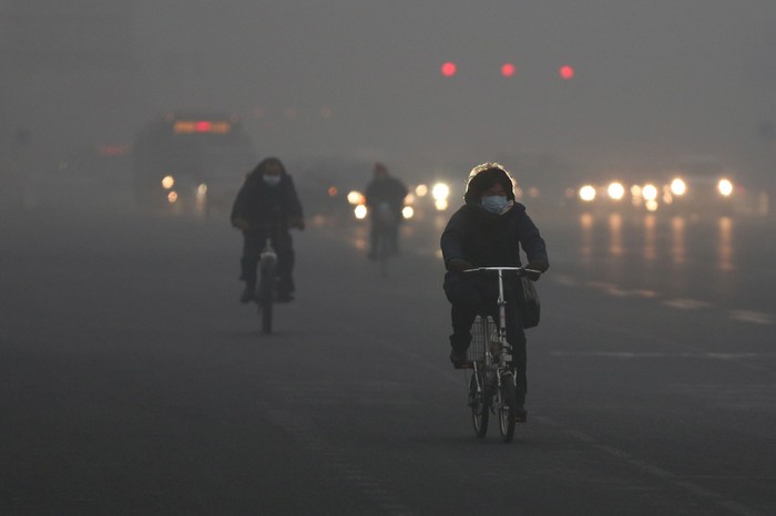 Смог в Пекине. 29 января 2013 года. Фото: Feng Li/Getty Images