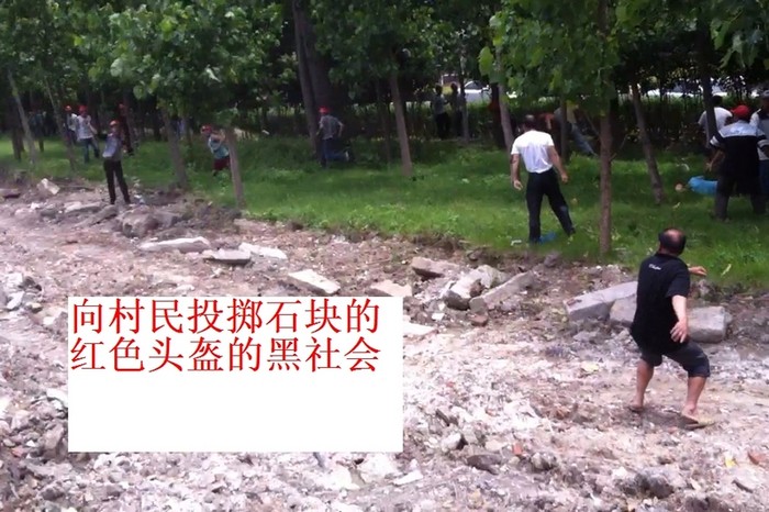 Протест крестьян против отъёма чиновниками земли. Китай, провинция Фуцзянь. Май 2013 года. Фото с epochtimes.com