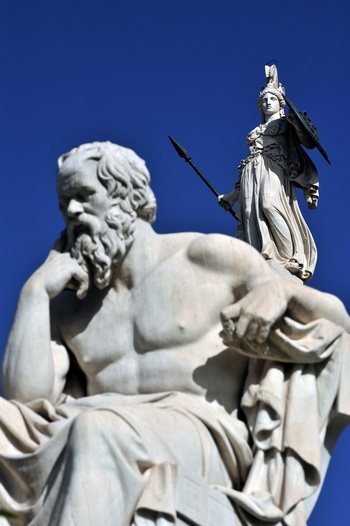 Сократ в Афинах. Фото: ARIS MESSINIS/AFP/Getty Images 