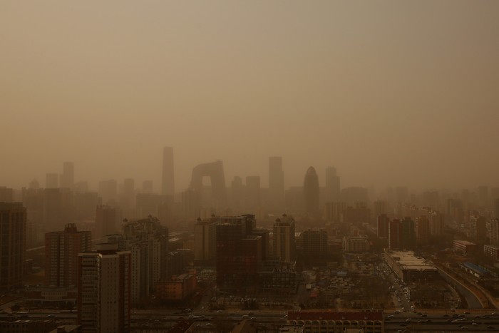 Песчаная буря в Пекине