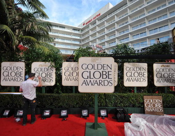 Здание Beverly Hilton Hotel в Бэверли-Хиллс, Калифорния, где 17 января 2010 года состоится церемония вручения наград «Золотой глобус». Фото: ROBYN BECK/AFP/Getty Images