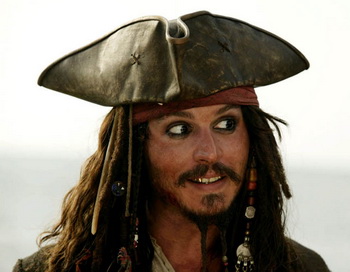 Джонни Депп в роли капитана Воробья. Фото с сайта filmweb.no