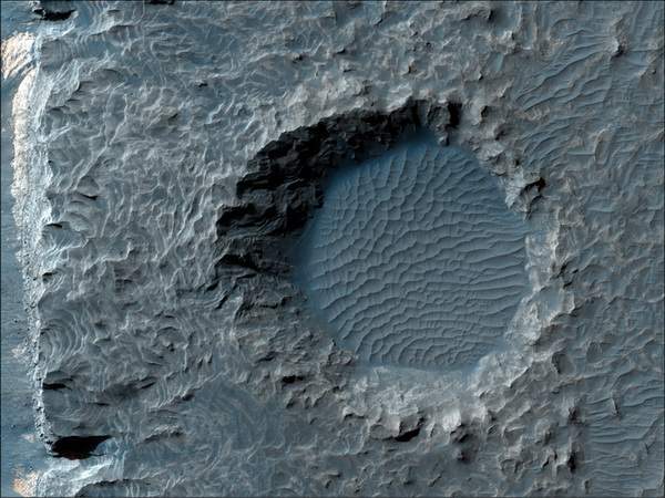 Марс. Аурем хаос. Фото: NASA/JPL/University of Arizona