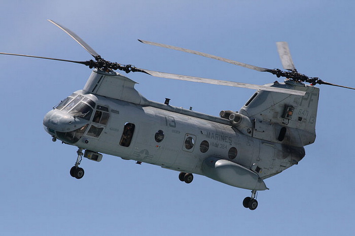 Транспортные американские вертолёты СН-46Е уходят на пенсию. Фото: Andrew Schmidt/commons.wikimedia.org
