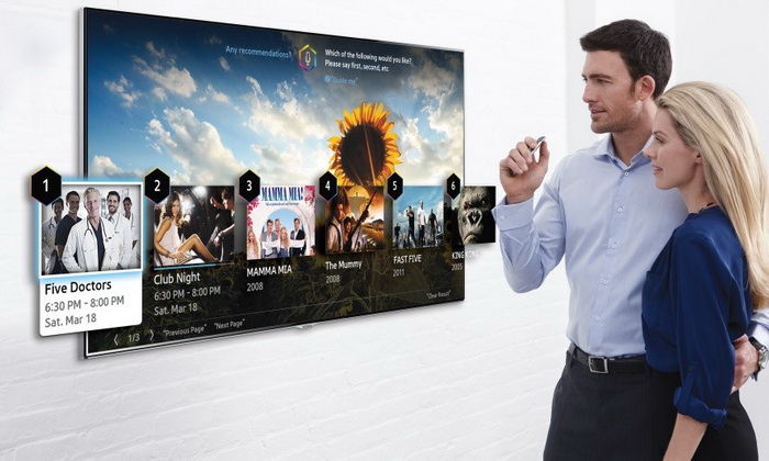 Телевизоры Samsung будут подчиняться движению пальцев