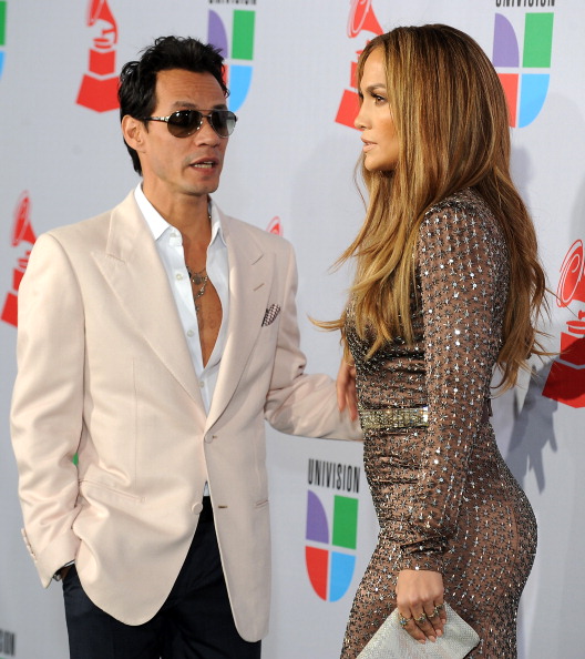 Дженнифер Лопес с Марком Энтони на 11-й церемонии вручения Латинской премиии Grammy Awards