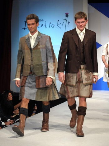 Показ Dressed To Kilt в шотландском стиле