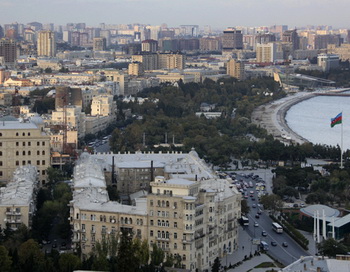 Вид на город Баку. Фото РИА Новости