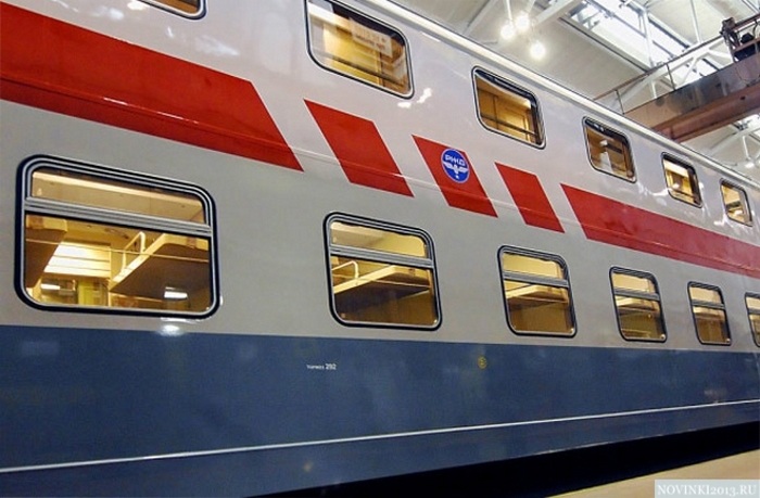 Новый двухэтажный поезд Москва-Адлер. Фото с сайта yandex.ru