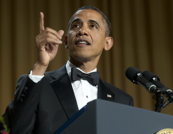 Барак Обама на ужине Ассоциации журналистов Белого дома