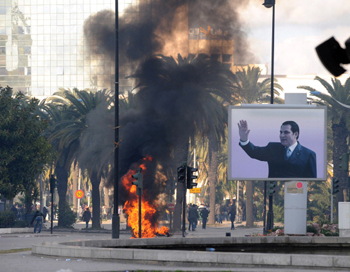 Зин Абидин Бен Али, беглый президент Туниса, прибыл в Саудовскую Аравию