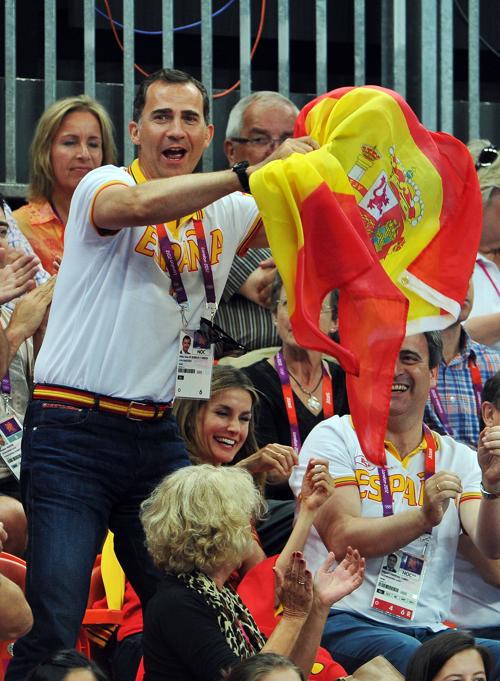 Королевская семья Испании на Олимпийских играх в Лондоне