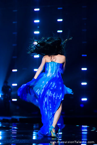 «Евровидение-2010». Сафура Ализаде на финальной репетиции. Фоторепортаж