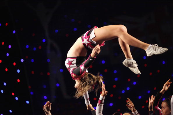 Танцевальный конкурс чирлидеров (BCA International Cheerleading and Dance Competition) прошел в Англии. Фото: Dan Kitwood/Getty Images