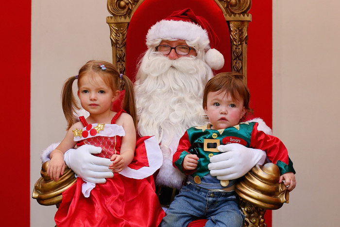 Дети и Дед Мороз в Мельбурне