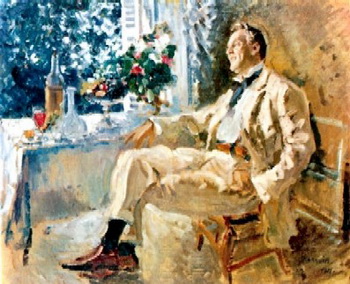 Портрет Ф.И.Шаляпина, работа художника Константина Коровина (1861-1939)