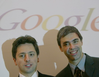 Ларри Пэйдж и Сергей Брин  - создатели поисковой системы Google. Из серии "О ста гениях современности"