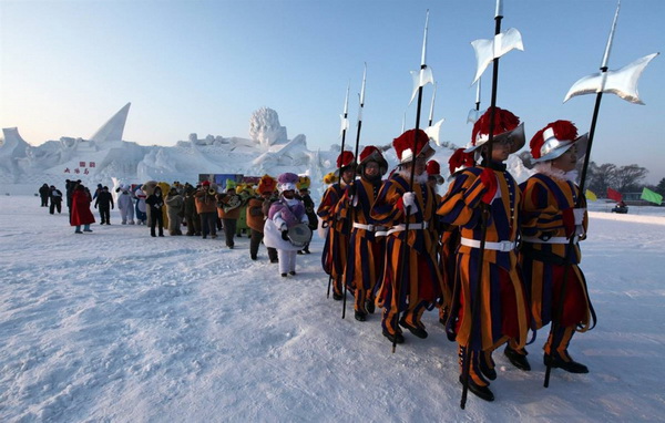 Фестиваль ледяной скульптуры в Харбине