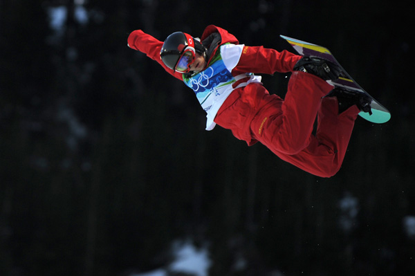 Олимпиада в Ванкувере. Сноубординг.Liu Jiayu, Китай. Фото:ADRIAN DENNIS/Getty Images Sport 