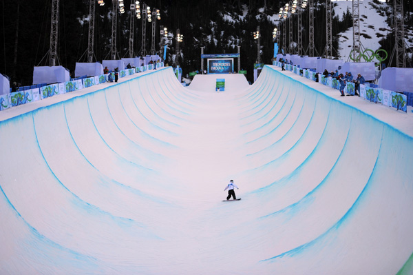 Олимпиада в Ванкувере. Сноубординг.Mercedes Nicoll, Канада.  Фото:ADRIAN DENNIS/Getty Images Sport 